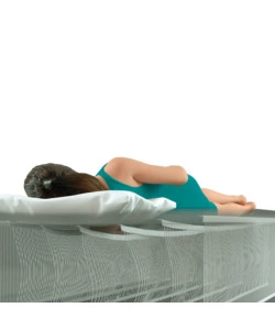 MATERASSO SINGOLO AUTOGONFIANTE INTEX "AIRBED DURA-BEAM MID-RISE COMFORT" AZZURRO CON POMPA USB INCORPORATA 99X191X36 CM - COD. 64157