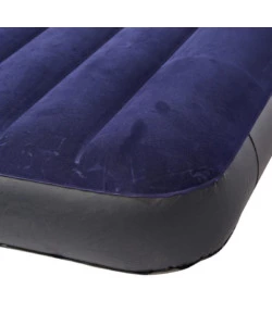 MATERASSO MATRIMONIALE KING GONFIABILE INTEX "AIRBED DURA-BEAM STANDARD CLASSIC DOWNY" BLU 183X203X25 CM - COD. 64755