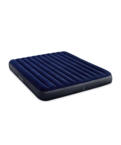 MATERASSO MATRIMONIALE KING GONFIABILE INTEX "AIRBED DURA-BEAM STANDARD CLASSIC DOWNY" BLU 183X203X25 CM - COD. 64755