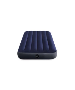 MATERASSO MEZZA PIAZZA GONFIABILE INTEX "AIRBED DURA-BEAM STANDARD CLASSIC DOWNY" BLU 76X191X25 CM