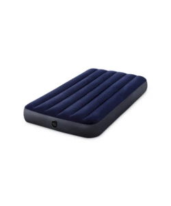MATERASSO MEZZA PIAZZA GONFIABILE INTEX "AIRBED DURA-BEAM STANDARD CLASSIC DOWNY" BLU 76X191X25 CM