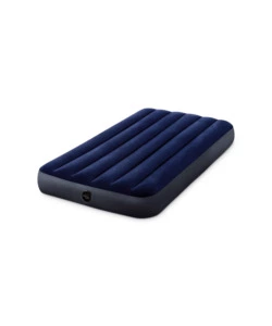 MATERASSO SINGOLO GONFIABILE INTEX "AIRBED DURA-BEAM STANDARD CLASSIC DOWNY" BLU 99X191X25 CM - COD. 64757