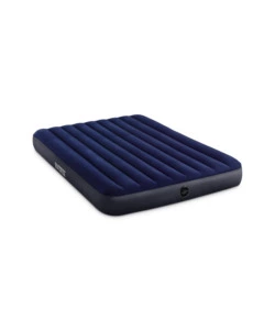 MATERASSO PIAZZA E MEZZA GONFIABILE INTEX "AIRBED DURA-BEAM STANDARD CLASSIC DOWNY" BLU 137X191X25 CM - COD. 64758