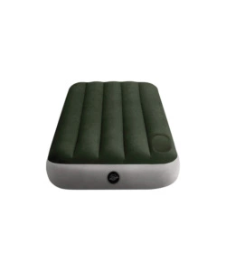 MATERASSO MEZZA PIAZZA GONFIABILE INTEX "AIRBED DURA-BEAM STANDARD DOWNY" CON POMPA A PEDALE VERDE 76X191X25 CM - COD. 64760