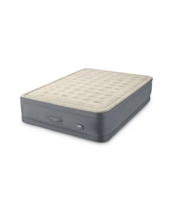 MATERASSO MATRIMONIALE AUTOGONFIANTE INTEX "AIRBED DURA-BEAM PREMAIRE II" CON POMPA ELETTRICA INCORPORATA, PORTA USB E CONTROLLO TRAMITE APP BEIGE 152X203X46 CM - COD. 64926