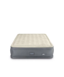 MATERASSO MATRIMONIALE AUTOGONFIANTE INTEX "AIRBED DURA-BEAM PREMAIRE II" CON POMPA ELETTRICA INCORPORATA, PORTA USB E CONTROLLO TRAMITE APP BEIGE 152X203X46 CM - COD. 64926