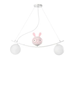 LAMPADA A SOSPENSIONE LED ONLI "BUNNY" 2 LUCI ROSA