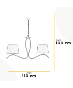 LAMPADARIO ONLI "BILIARDO ZEN" 2 LUCI, E27