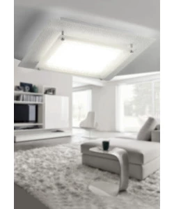 PLAFONIERA LED "ANTILIA" BIANCA 34X34 CM, 18 W