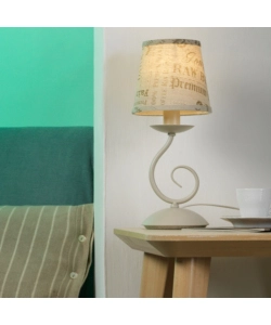 LAMPADA DA TAVOLO ONLI "POLETTE" SABBIA, E14