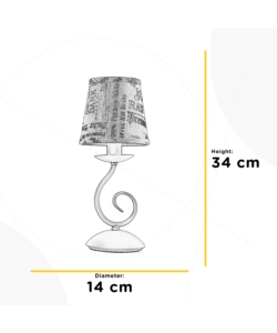 LAMPADA DA TAVOLO ONLI "POLETTE" SABBIA, E14