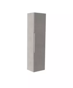 COLONNA PENSILE SOSPESA DECOR BAGNO "CANALETTO" CON 1 ANTA COLORE GRIGIO CALDO, 35X28X138 CM