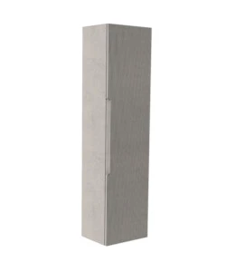 COLONNA PENSILE SOSPESA DECOR BAGNO "CANALETTO" CON 1 ANTA COLORE GRIGIO CALDO, 35X28X138 CM