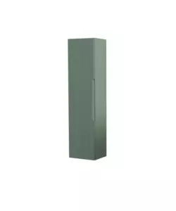 COLONNA PENSILE SOSPESA DECOR BAGNO "CANALETTO" CON 1 ANTA COLORE VERDE SALVIA, 35X28X138 CM
