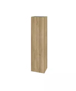 COLONNA PENSILE SOSPESA DECOR BAGNO CON 1 ANTA COLORE ROVERE FARNIA, 35X28X138 CM