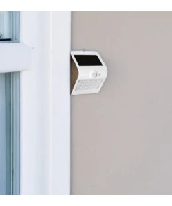 APPLIQUE DA ESTERNO SOLARE CREPUSCOLARE CON SENSORE DI MOVIMENTO COLORE BIANCO, 1,5 W 4000 K
