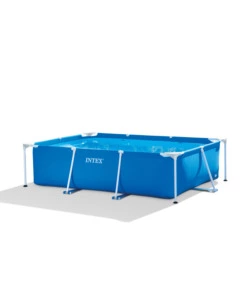 PISCINA FUORI TERRA RETTANGOLARE INTEX "RECTANGULAR FRAME" COLORE BLU, 220X150X60 CM - COD. 28270NP
