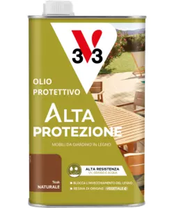 OLIO PROTETTIVO PER MOBILI DA GIARDINO V33 TEAK, 1 LT