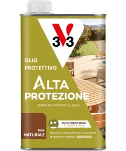 OLIO PROTETTIVO PER MOBILI DA GIARDINO V33 TEAK, 500 ML