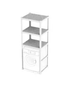 MOBILE LAVANDERIA BAMA "ORGANIZER" IN POLIPROPILENE BIANCO 75X60X184 CM