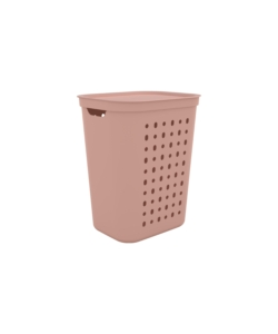CESTA PORTABIANCHERIA "JONA" COLORE ROSA DA 55 LITRI