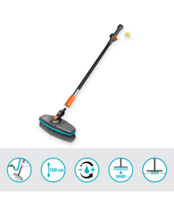SET MANICO PER PULIZIA GARDENA "CLEANSYSTEM SOFT" PER SUPERFICI DELICATE