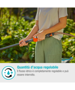 SET MANICO PER PULIZIA GARDENA "CLEANSYSTEM HARD" PER SUPERFICI RESISTENTI