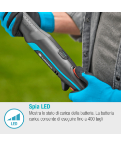 SVETTATIO TELESCOPICO A BATTERIA GARDENA "HIGHCUT 360" TAGLIO 28 MM 18V 2AH