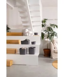 CESTO PORTAOGGETTI KETER "CURVER SOFTEX M" ANTRACITE, 12,5 LITRI