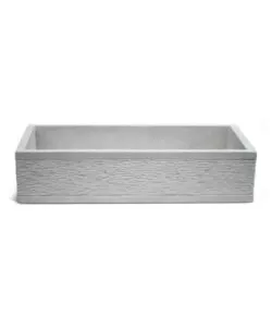 LAVELLO DA GIARDINO KAM "BILBAO XL" IN CEMENTO COLORE GRIGIO, 70X35X16 CM