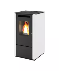 STUFA A PELLET PUNTO FUOCO "THELMA" BIANCO 8 KW