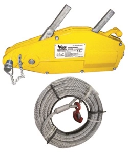 ARGANO MANUALE E FUNE VIGOR 20 M 800 KG