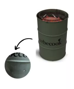 OUTLET - DIFETTI ESTETICI - BARBECUE A CARBONE BARBECOOK "EDSON" COLORE VERDE MILITARE E CON SUPERFICIE DI COTTURA DIAMETRO 47,5 CM