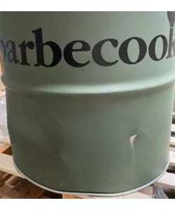 OUTLET - DIFETTI ESTETICI - BARBECUE A CARBONE BARBECOOK "EDSON" COLORE VERDE MILITARE E CON SUPERFICIE DI COTTURA DIAMETRO 47,5 CM