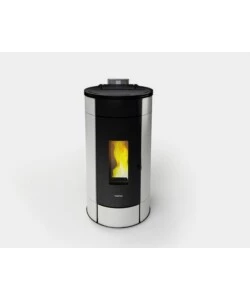 STUFA A PELLET ERMETICA FREEPOINT "GLOBE" BIANCO 11 KW