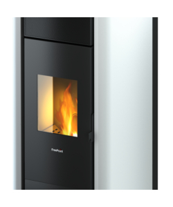 TERMOSTUFA A PELLET ERMETICA FREEPOINT "TESIS" BIANCO 22,4 KW