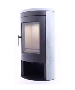 STUFA A LEGNA PANADERO "OVAL 3 STONES" ANTRACITE 7,6 KW