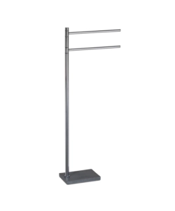 PIANTANA PORTASALVIETTE GEDY "TRILLY" IN ACCIAIO INOX GRIGIO