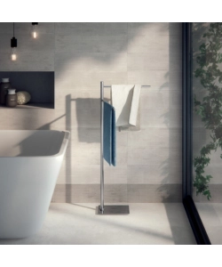 PIANTANA PORTASALVIETTE GEDY "TRILLY" IN ACCIAIO INOX CROMATO