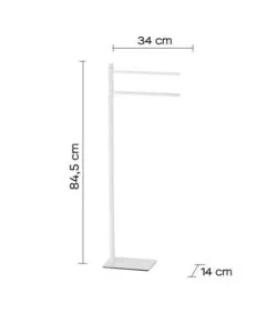 PIANTANA PORTASALVIETTE GEDY "TRILLY" IN ACCIAIO INOX BIANCO