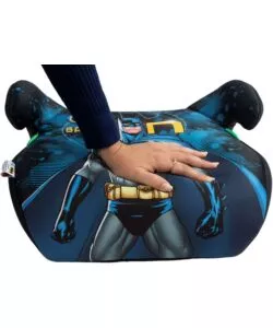 SEGGIOLINO ALZABIMBO AUTO DC COMICS "BATMAN" PER BAMBINI CON ALTEZZA DA 125 A 150 CM, ECE R129