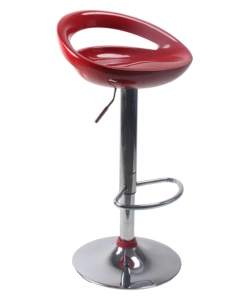 SGABELLO DA BAR "SEATTLE" ROSSO LUCIDO, 46X42X95 CM