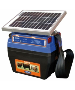 ELETTRIFICATORE PER RECINTO CON PANNELLO SOLARE AMA "S450" 12V