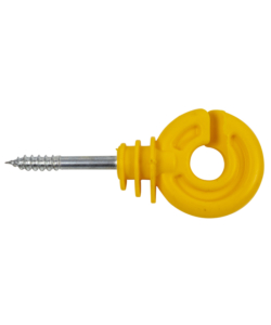 ISOLATORE RECINTO ELETTRICO AMA PER PALI IN LEGNO GIALLO Ø6 MM 100 PEZZI