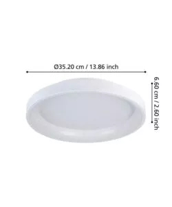 PLAFONIERA LED DA INTERNO EGLO "LORETELLO" BIANCO TONDO 2700-6500K