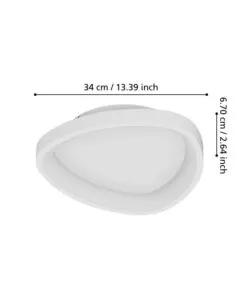 PLAFONIERA LED DA INTERNO EGLO "LORETELLO" BIANCO 2700-6500K