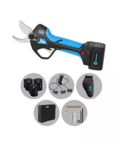 KIT VALIGETTA FORBICE POTATURA A BATTERIA CAMPAGNOLA "STARK XM" TAGLIO 34 MM 3 BATTERIE 14,4V 2,5AH, CARICABATTERIE, KIT ATTREZZI, FONDINA, PIETRA TRIANGOLARE PER LAMA