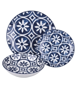SERVIZIO PIATTI VILLA D'ESTE "PAXOS" IN CERAMICA, 18 PEZZI