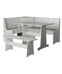 SET GIROPANCA AD ANGOLO BELLAHOME IN PINO MASSELLO CON CONTENITORE 163X122X87,5 CM