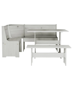 SET GIROPANCA AD ANGOLO BELLAHOME IN PINO MASSELLO CON CONTENITORE 163X122X87,5 CM